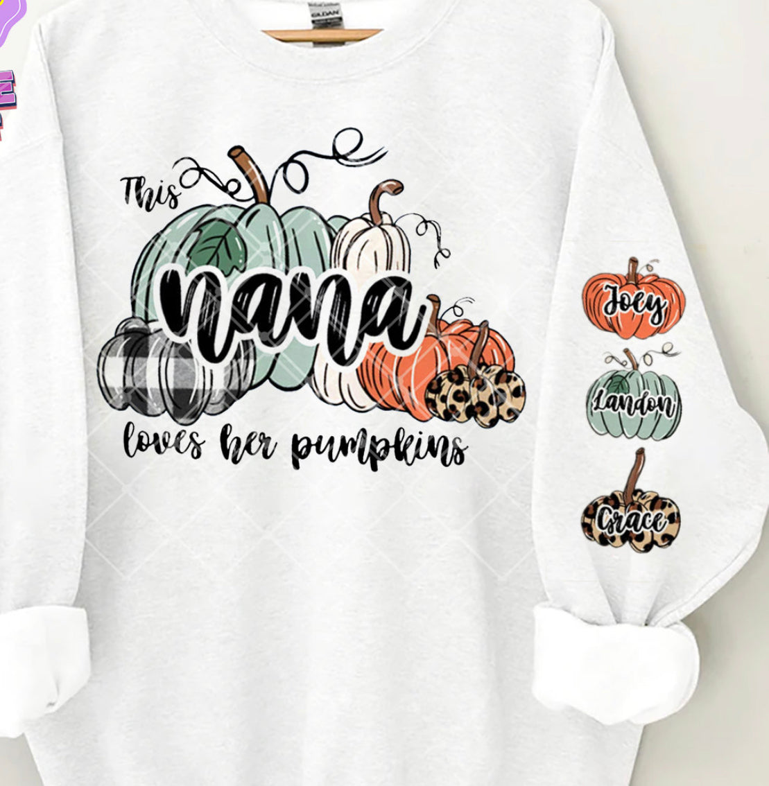 Fall Mama with kids names