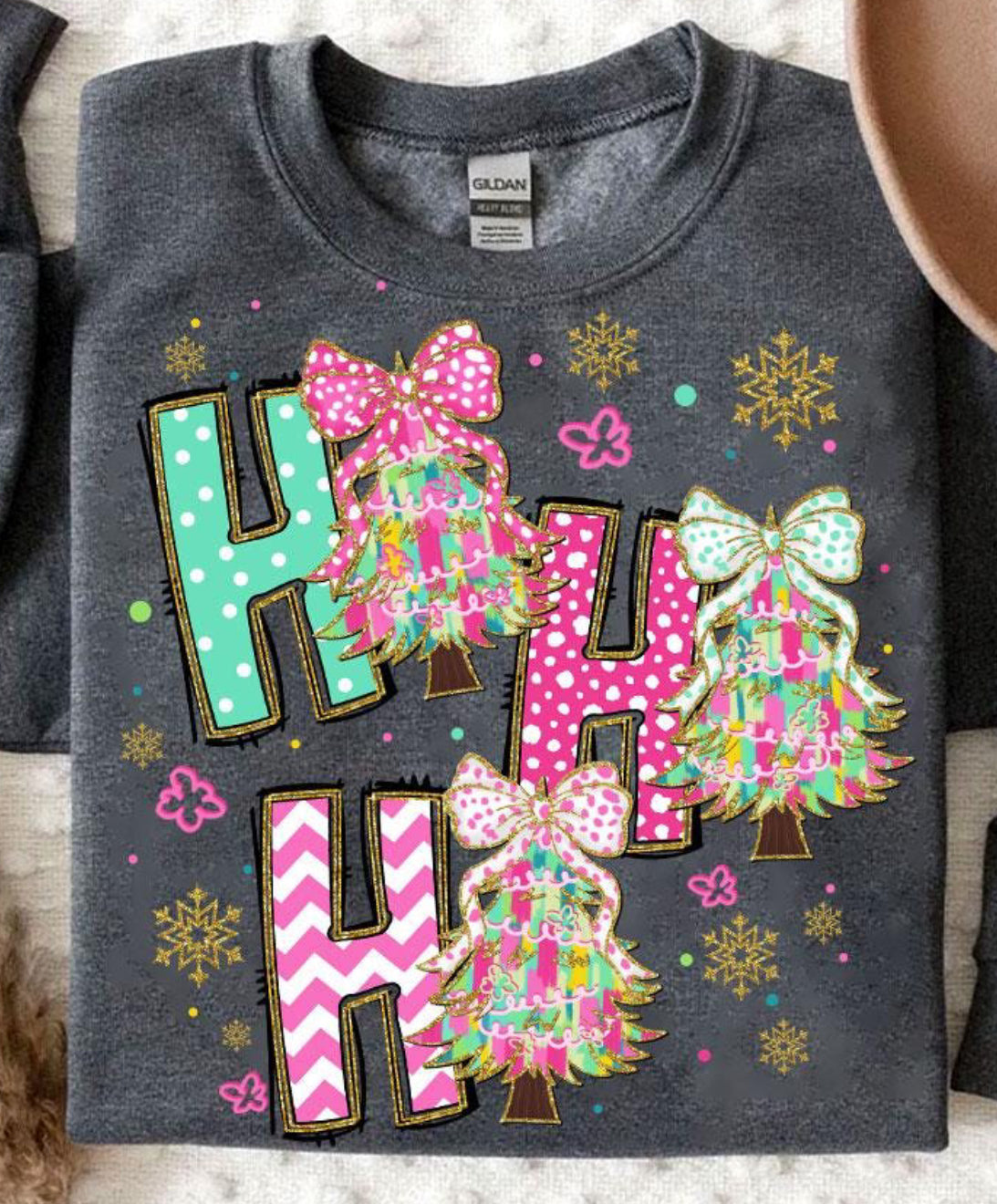 HO HO HO CHRISTMAS CREWNECK