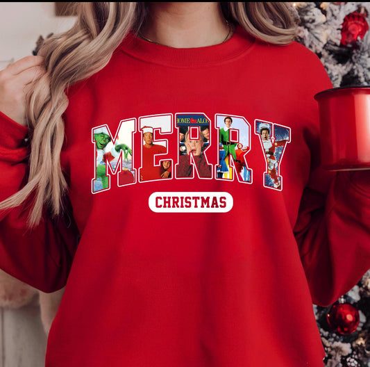 MERRY CHRISTMAS MOVIE CREWNECK