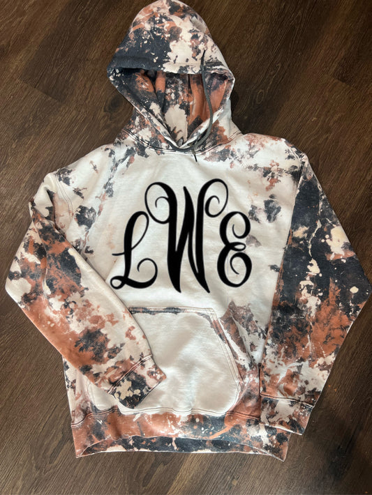 Cow Print monogram hoodie