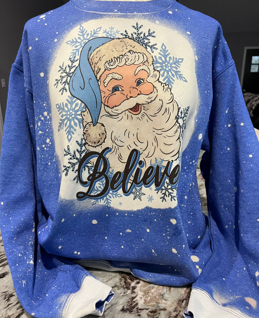 Blue Santa believe