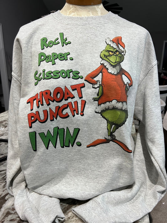 Grinch throat punch